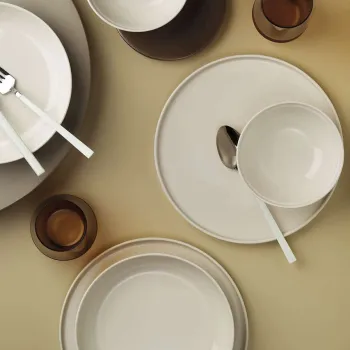 Serviciu de masa, Hermia, 973BRS3173, Farfurie: 21 cm (4 bucati), Alb imagine