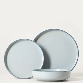 Serviciu de masa Mavi, Homla, 18 piese, ceramica, albastru imagine