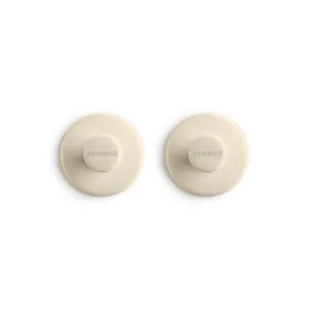 Set 2 agatatori pentru prosoape, Brabantia, Soft Beige, polipropilena, bej imagine