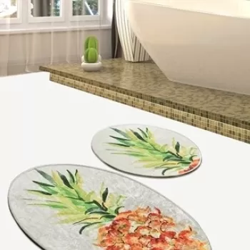 Set 2 covorase de baie, Chilai, Pine DJT, multicolor imagine