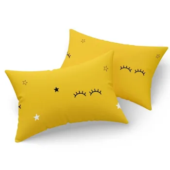 Set 2 fete de perna, Dide - Yellow, Eponj Home, 65% bumbac/35% poliester imagine