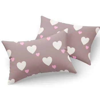 Set 2 fete de perna, Herz - Dusty Rose, Eponj Home, 65% bumbac/35% poliester imagine