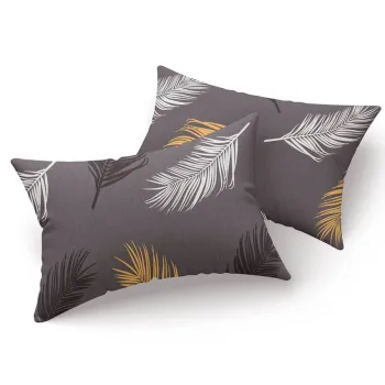 Set 2 fete de perna, Olivia - Gold, Grey vPoly, Eponj Home, 65% bumbac/35% poliester imagine