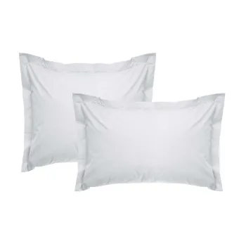 Set 2 fete de perna Oxford Satin (FR), L'essentiel Maison, De White, Alb imagine