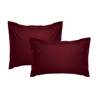 Set 2 fete de perna Oxford Satin, L'essentiel Maison, De Maroon, Maro imagine