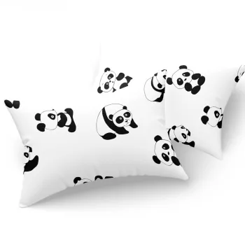 Set 2 fete de perna, Panda - White, Eponj Home, 65% bumbac/35% poliester imagine