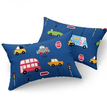 Set 2 fete de perna, Paula - Blue, Eponj Home, 65% bumbac/35% poliester imagine