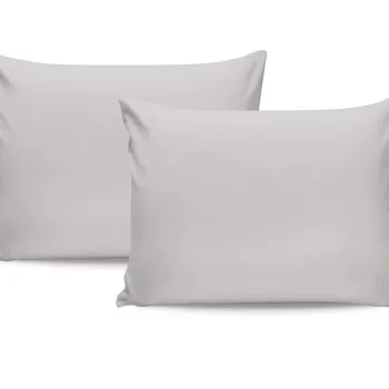 Set 2 fete de perna Satin (EU) (IT), L'essentiel Maison, De Light Grey, Gri deschis imagine