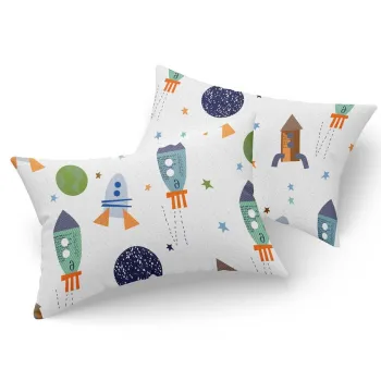 Set 2 fete de perna, Spacex - Dark Blue, EnLora Home, 65% bumbac/35% poliester imagine