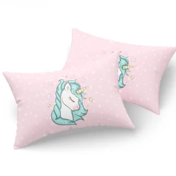 Set 2 fete de perna, Unicorn Dreams - Pink, Eponj Home, 65% bumbac/35% poliester imagine