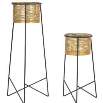 Set 2 ghivece Couple Exy, Mauro Ferretti, O 37x76 - 27x51 cm, fier imagine