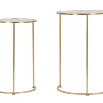 Set 2 masute Glam Simply, Mauro Ferretti, fier, auriu imagine