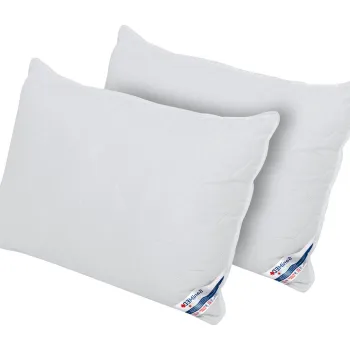 Set 2 perne Alcam, SaniMed(R) 50x70 cm, microfibra matlasata hipoalergenica, umplutura cu tratament SILVERPLUS(R) imagine