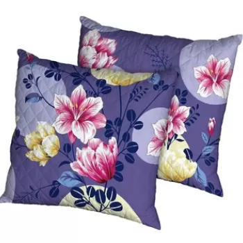 Set 2 perne Bloom, microfibra matlasata Alcam, 70x70 cm imagine