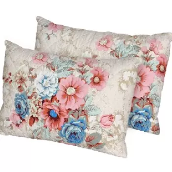 Set 2 perne Bouquet, microfibra matlasata Alcam, 50x70 cm imagine