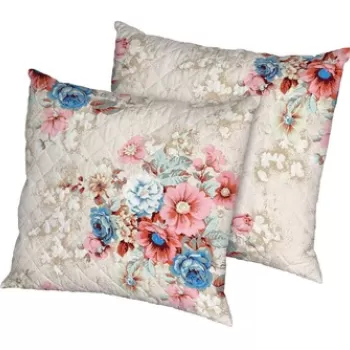 Set 2 perne Bouquet, microfibra matlasata Alcam, 70x70 cm imagine