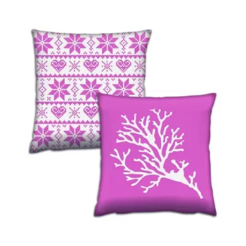 Set 2 perne decorative, AB-4113-4399, 50% Bumbac / 50% Poliester, Multicolor imagine