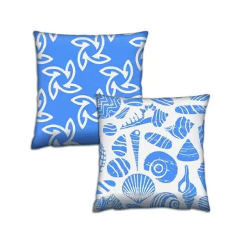 Set 2 perne decorative, AB-4174-4150, 50% Bumbac / 50% Poliester, Multicolor imagine