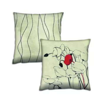 Set 2 perne decorative, AB-4365-4450, 50% Bumbac / 50% Poliester, Multicolor imagine