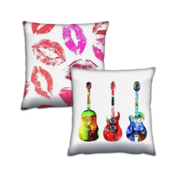 Set 2 perne decorative, AB-4454-4460, 50% Bumbac / 50% Poliester, Multicolor imagine