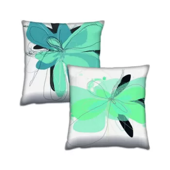 Set 2 perne decorative, AB-4499-4477, 50% Bumbac / 50% Poliester, Multicolor imagine