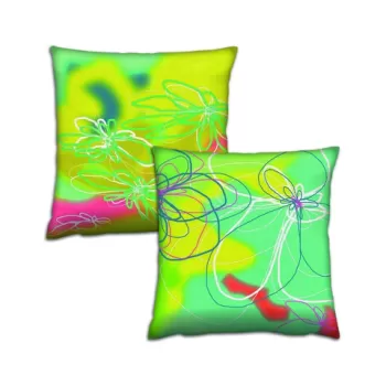 Set 2 perne decorative, AB-4504-4505, 50% Bumbac / 50% Poliester, Multicolor imagine