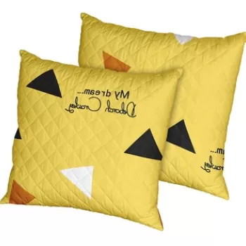 Set 2 perne Fantasy, microfibra matlasata, 70x70 cm imagine