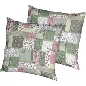 Set 2 perne Garden, microfibra matlasata, 70x70 cm imagine