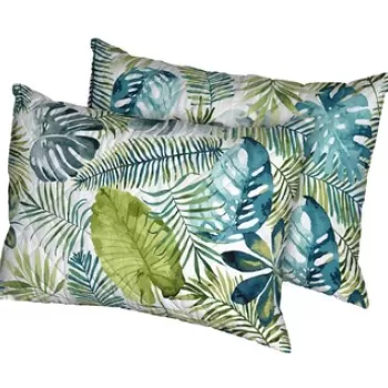 Set 2 perne Jungle, microfibra matlasata Alcam, 50X70 cm imagine