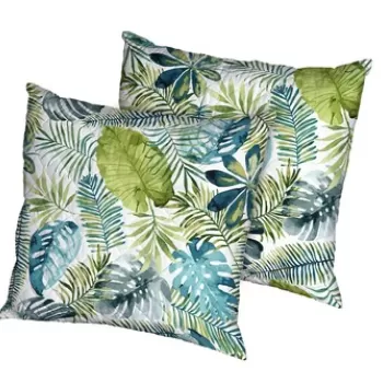 Set 2 perne Jungle, microfibra matlasata Alcam, 70X70 cm imagine