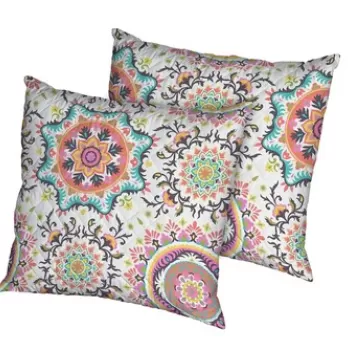 Set 2 perne Kantha, microfibra matlasata Alcam, 70X70 cm imagine