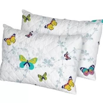 Set 2 perne Papillons, microfibra matlasata Alcam, 50x70 cm imagine