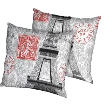 Set 2 perne Paris, microfibra matlasata Alcam, 70X70 cm imagine