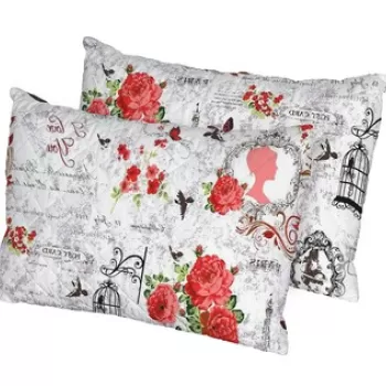 Set 2 perne Romance, microfibra matlasata, 50x70 cm imagine