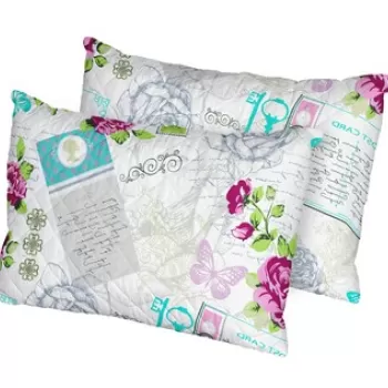 Set 2 perne Rose, microfibra matlasata Alcam, 50x70 cm imagine