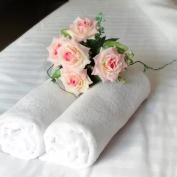 Set 2 prosoape pentru fata Hotel Line, Bedora, 50 x 90 cm, 100% bumbac cardat, 500 gr/mp, alb imagine