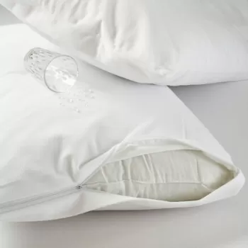 Set 2 protectii matlasate pentru perna, 50x70 cm, 100% bumbac, Whitney, Ep-010610 , alb imagine