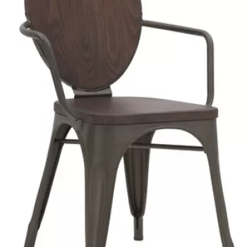 Set 2 scaune Harlem, Mauro Ferretti, fier/lemn imagine