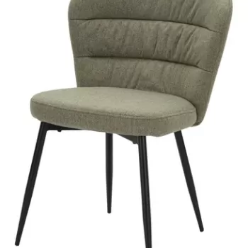 Set 2 scaune, Losanna, Mauro Ferretti, 58 x 60.5 x 85 cm, placaj/metal/textil, verde/negru imagine