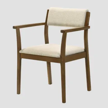 Set 2 scaune Pahkel, Homla, 62.5x56.5x84.5 cm, lemn/poliester/spuma, maro/bej imagine