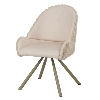 Set 2 scaune Stockholm -A, Mauro Ferretti, 58x53x85 cm, fier/poliester, crem imagine