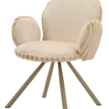 Set 2 scaune Stockholm -B, Mauro Ferretti, 64x68x83 cm, fier/poliester, crem imagine