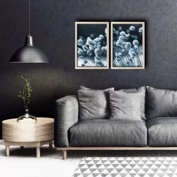 Set 2 tablouri decorative, 2PKCT-008, MDF, Lemn, Multicolor imagine