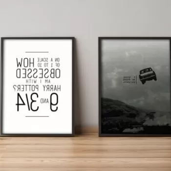 Set 2 tablouri decorative, Alpyros, 2PYSCT-003, 36x51 cm, MDF/PVC imagine