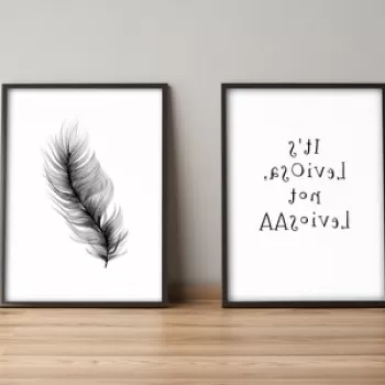 Set 2 tablouri decorative, Alpyros, 2PYSCT-009, 36x51 cm, MDF/PVC imagine