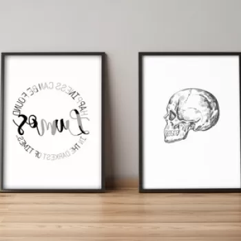 Set 2 tablouri decorative, Alpyros, 2PYSCT-013, 36x51 cm, MDF/PVC imagine