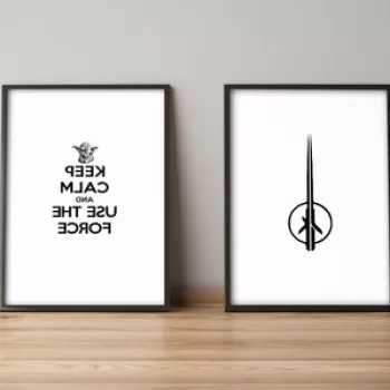 Set 2 tablouri decorative, Alpyros, 2PYSCT-018, 36x51 cm, MDF/PVC imagine