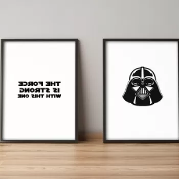 Set 2 tablouri decorative, Alpyros, 2PYSCT-019, 36x51 cm, MDF/PVC imagine