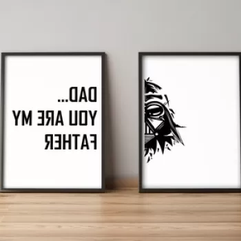 Set 2 tablouri decorative, Alpyros, 2PYSCT-022, 36x51 cm, MDF/PVC imagine