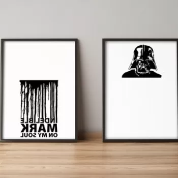 Set 2 tablouri decorative, Alpyros, 2PYSCT-023, 36x51 cm, MDF/PVC imagine